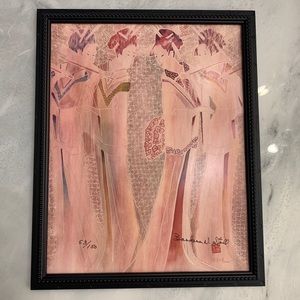 Collectible art signed Barbara N Stall 53/100 8x10